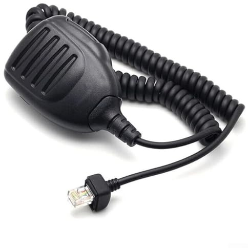 HOHOVYVY HM-152 Microphone à main en plastique ABS Transmission vocale claire et faible bruit Compatible avec les appareils radio ICOM IC-706 IC-706MKII IC-706MKIIG IC-706IIG