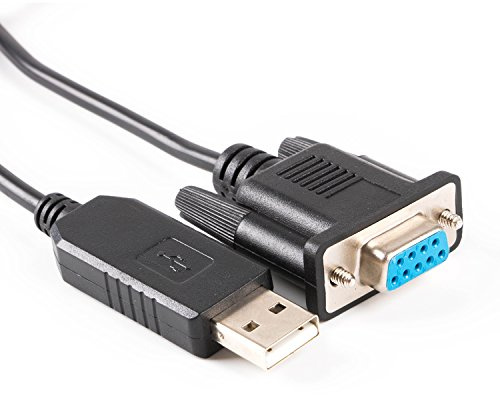 FTDI Chipset Cross Wired USB Serial DB9 FT232R USB RS232 Null Modem Cable Pc Control TV Cable (Standard DB9 COM Port Pinout (PC (hôte) avec USB vers périphérique terminal RS232 (esclave))