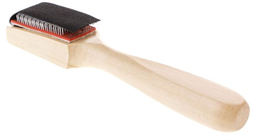 Tebatu Wood Suede Sole Wire Dance Shoes Cleaning Brush for Footwear