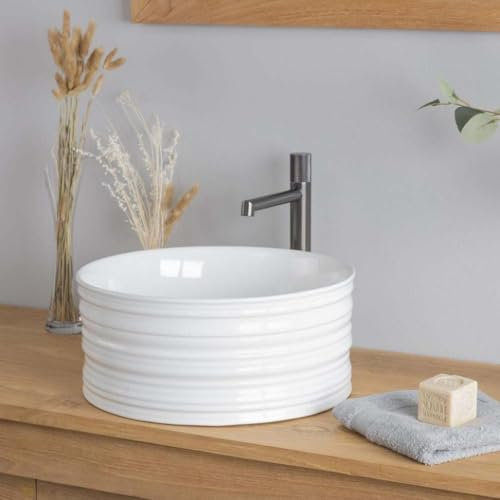 Wanda collection - Vasque à Poser en céramique Trooper 40cm