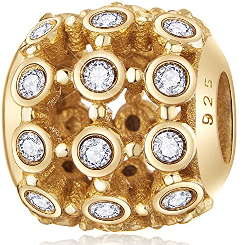 CRISNATA Ozean Leben Thema Charm-925 Sterling Silber Murano Schildkröte/Delfin, Manta Ray, Tropische Seepferdchen Anhänger, vergoldete Openwork Perlen, passt europäische Meer Charme Armband