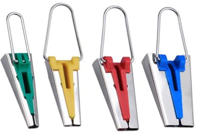 NUOBESTY Werkzeugkasten Satz 4 Fußnähzubehör Bias Maker Nähmaschinenzubehör Schrägbindungshersteller Nähbandhersteller Schrägbandwerkzeug Bias Tape Maker Set Schrägbandgrößen Crimpen Stift