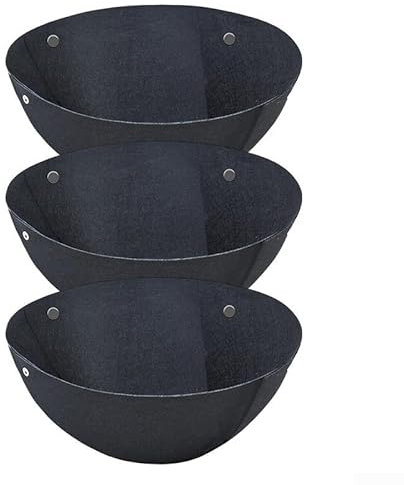 Forros colgantes para cestas de flores, 3 piezas con forro interior de alambre para plantas, para patios, jardines, balcones y porches (16 pulgadas)