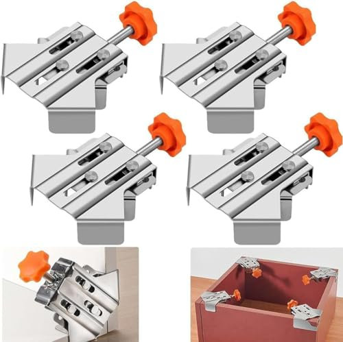 (4 PCS) Corner Clamps for Woodwork Right Angle clamp 90 Degree clamp 90 Degree Right Angle clamp 90 Degree Corner clamp
