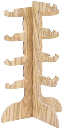 Vobumix Brillenständer Aus Holz, Mehrschichtiger Sonnenbrillenständer, Platzsparend, Sonnenbrillen-Display-Halter, Brillenständer, Organizer