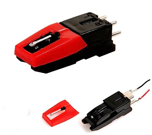 HEMOTON Grammophon Nadel Ersatz für Plattenspieler aus Kunststoff Konisch Geformt Zubehör für Grammophonplatten mit Exzellenter Klangqualität für Schallplattenspieler