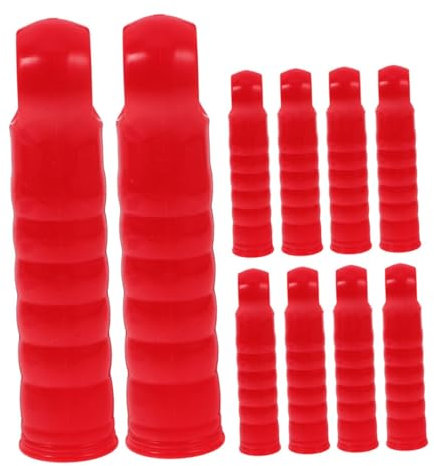 Mobestech 10pcs Mop Handle End Cap Replacement Grips 22mm Plastic Broom Handle End Sleeve for Mop Rod for Sweeping and Cleaning