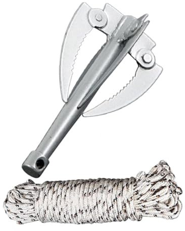 HIAKDOFT Râteau Étang Acier Inoxydable Outil De Démontage Aquatique Coupe-Herbe Portable pour Et Étang Accessoire De Nettoyage