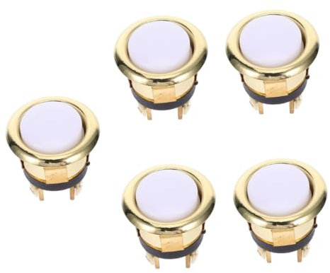 NUOBESTY 5 Pezzi Interruttore per Vintage Pulsante Stabile Cablaggio per Design Elegante