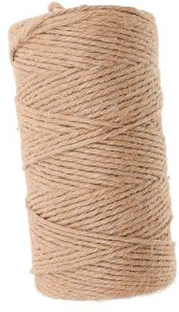 Operitacx Spago Iuta Naturale Corda Iuta Intrecciata Spago Per Lavori Artigianali Ad Alta Resistenza Per Decorazioni Confezioni Regalo e Progetti Da Te Sufficiente Per Diverse Applicazioni