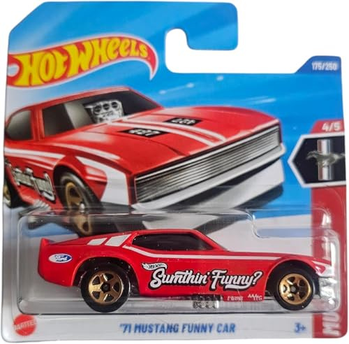 Hot Wheels - ´71 Mustang Funny Car - Mustang 60th 4/5 - JBB04 - Short Card - Ford - Good Year - Mattel 2025-1:64
