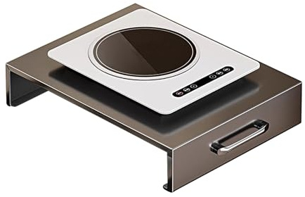 Cache Plaque de Cuisson, Couvre Plaque de Cuisson Gaz avec Poignées, Protection Plaque de Cuisson Acier Carbone, pour Cuisinière À Gaz et Électrique(40x48cm/16x19in)
