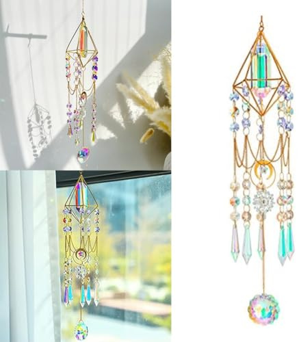 UTTASU for Crystal Sun Catcherfor Rainbow Maker Wind Chime Sunlight Pendant