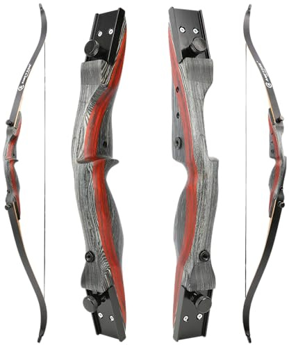surwolf 62 demonterbar recurvebåge,20–50 lbs jaktbåge, traditionell båge, högerhänt långbåge,17 båghandtag,bågskytte & friluftsliv