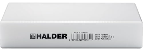 Halder Mallet Block, Medium-Hard Special Plastic, Distributes Impact Force Evenly, Protects Stones and Slabs, 7.9 in. x 5.5 in. x 1.6 in.