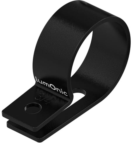 Lumonic Kabelclip Set 100x P-Clip I Perfekt geeignet für Kabel mit 19mm Durchmesser 3/4 I Auch als: Kabelschelle, Kabelhalter und Chassisklemmen einsetzbar