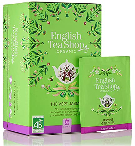 English Tea Shop - Thé Vert Jasmin bio - Boîte de 20 sachets