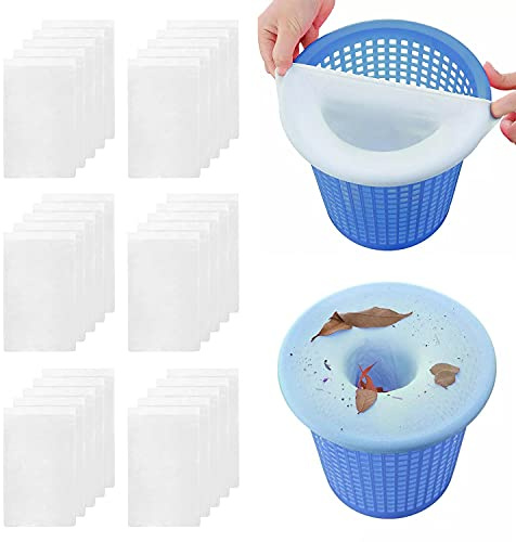 cainda 30 Pack Premium Pool Skimmer Socken für Filterkörbe, Skimmerfilter für Pool Skimmer Körbe, Poolzubehör für Inground Pool oder Aufstellpool