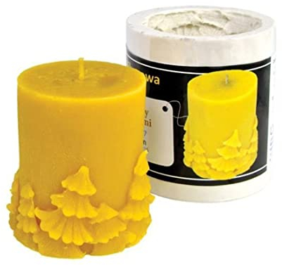 Kerzengießform Stumpenkerze mit Tannenbäumen (klein) Silikonform Bienenwachs