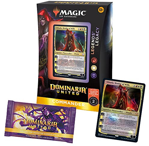 Magic: The Gathering Dominaria United Commander Deck – Legends' Legacy & Collector Booster Sample Pack (Englische Version)