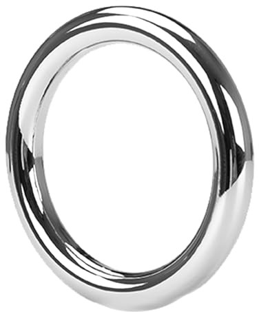 Stainless Steel Cock Ring for Men, Metal Penis Ring Male Adult Toy,45mm | Smooth Polished Design For Couples Private Role Play, Erection Enhancing Couples Delay Control Stimulator Pleasure Device