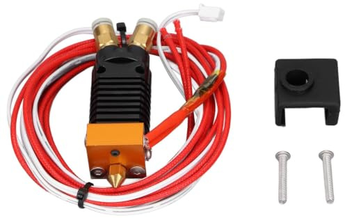2-In-1-Out Hotend Kit, 2-Farbiger 12V Metall 3D Drucker Extruder mit Silikon Abdeckungsschrauben für Ender 3, CR10S Pro (24V)