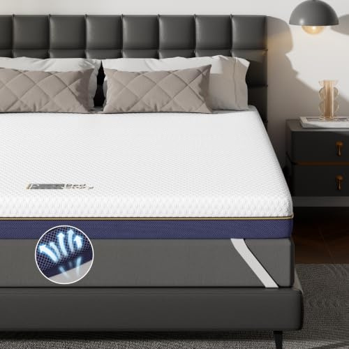 BedStory Topper 200x200cm, 7,5cm Höhe H3&H2 Gel Memory Foam Topper, Öko-TEX Zertifiziert Gelschaum Matratzentopper, Atmungsaktiver Matratzen Topper für Boxspringbett, Hypoallerger Bezug waschbar