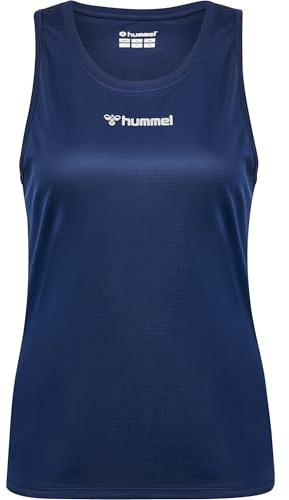 Hummel Damen Hmlrun Singlet S/L Woman T-Shirt, Black Iris, L EU