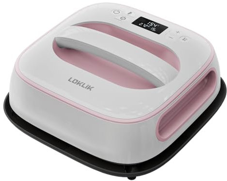 LOKLiK Easy Heat Press Rose Presse Chauffante Compacte Thermocollante Impression Textile