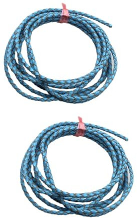 SHINEOFI 2 Piezas Cordón Pulsera Para Joyería Cordón Collar Cuero Cordel Cuero Un Accesorios Cordón La Pu Bricolaje Cordón Para Hacer Pulseras Accesorios Para Ronda Cuerda