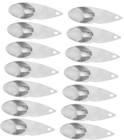 TOPBATHY 14 Pezzi Kiwi Cucchiaio Da Scavo Cucchiai Di Kiwi Frutta Scavando Palette Da Cucina Utensili Per Avocado Frese Seghettate In Cucchiai Di Carne E Frutta Taglierina Per Kiwi