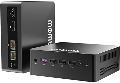 AWOW Mini PC Gen12 N100 Quad Core 3.40GHz, 8GB DDR5 4800MHz 256GB M.2 SSD Mini Desktop Computer, Micro PC Dual Display HDMI DP 4K @60Hz Dual Gigabit Ethernet, WiFi5