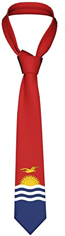 Business Krawatte Kiribati-Flaggenemblem, Krawatten Mikrofaser Herren Krawatte Elegant Krawattenschal Für Party Herren Büro