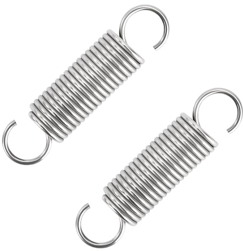 GUNGY Zugfedern mit Haken Edelstahl Zugfeder Spannfeder 65mm Außendurchmesser 16mm Drahtdurchmesser 1,9 mm Maximale Zugkraft 7,20kg 1,9x16x65mm 2 Stück