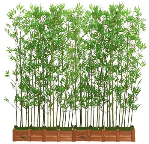 CVERTHAF Künstlicher Bambusbaum, Sichtschutz für den Außenbereich, naturgetreue künstliche Bambuspflanze für Landschaftsbau und Trennwände, große Größe (50 x 100 cm), als Sichtschutz in Garten oder T