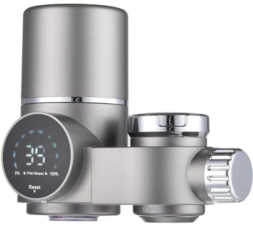 Xbsduih Filtre à Eau du Robinet pour -Affichage LED Purificateur d'Eau pour Robinet, Filtrage de l'Eau du Robinet avec Montage sur Robinet pour Cuisine