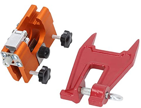 Eacam Chainsaw Sharpener Tool Kit, Portable Chain Saw Sharpening Set with Guide Bracket, Lightweight for Outdoor Use