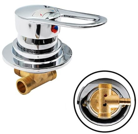 Mezclador Grifos De Ducha De Latón Válvula De Derivación Mezclador De Agua Fría Y Caliente Grifo De Bañera Para Ducha/Baño (Intubation)