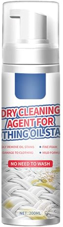 Spray para Limpieza En Seco de Ropa,Eliminador de Manchas de Aceite de Ropa,Quitamanchas para Telas,Spray Quitamanchas para Alfombras,Limpieza Multiusos para Tela,100ml