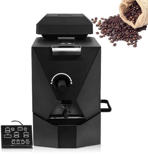 Electric Coffee Bean Roaster, Automatic with 3 Roasting Programs & 9 Baking Curves, Includes Smoke Filter & Chaff Collector for Home & Shops