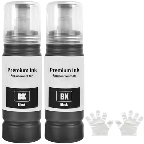 SHUOLEI 104 Tinte Kompatibel mit epson 104 Tintenpatronen Nachfülltinte für ET-1810 ET-2810 ET-2820 ET-2870 ET-2814 ET-2815 ET-2825 ET-2826 ET-2830 ET-2840 ET-2862 ET-2870 ET-2876 ET-4800 ET-4810 (2P)