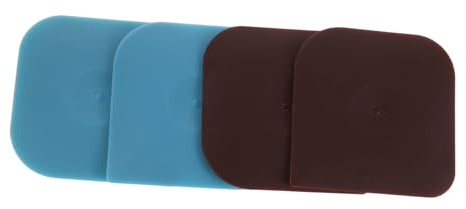 COLLBATH 4 Pezzi Raschietto per Pentole in Nylon Strumento AntiGraffio per Pulizia Ghisa Utensile per Rimuovere Grasso e Residui su Wok e Padelle Accessorio Indispensabile per Domestica