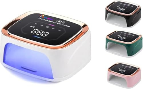 Di Tutto Per Tutti® Lampada UV LED Unghie 108W Ricaricabile Senza Fili, 36 LED, Asciuga Smalto Gel Rapidamente, con Timer e Display Digitale – Professionale per Manicure e Pedicure, Modello S10