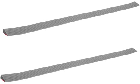 LOLIPPYY 2 Stück Tpe Schwellenrampe 1cm Höhe Rutschfest Abnehmbar Türübergang Rampe Für Saugroboter Hausgebrauch Multifunktional
