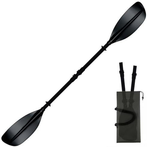 Adjustable Kayak Paddles for Adults, Rrejudily Youth Kayak Paddle 60-90 Length Kayaking Boating Canoeing Oar Outdoors Kayak Paddle Fihsing Kayak Oar Thickened Stainless Steel Less Likely to Break
