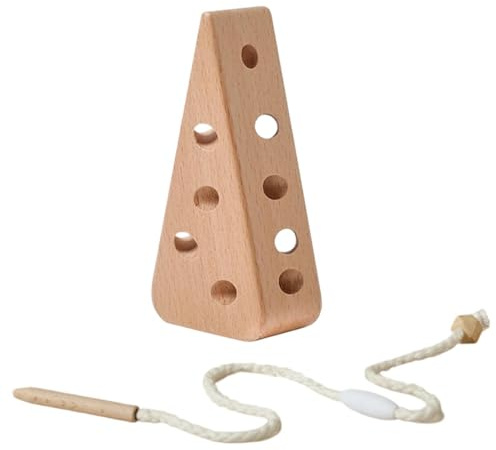 Trådspel för,Bärbara pedagogiska pussel ostform, slip-on block set | för sovrum skolresor lekrum
