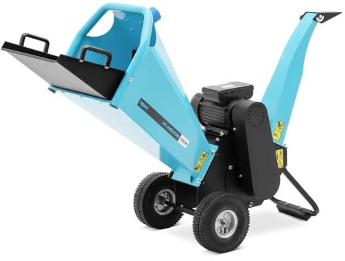Broyeur de végétaux électrique 2200 w 80 mm acier fer bleu 14_0008455