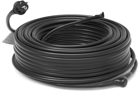 HEATIT JHSF 8m Selbstregulierendes Heizkabel mit Thermostat, wasserdicht