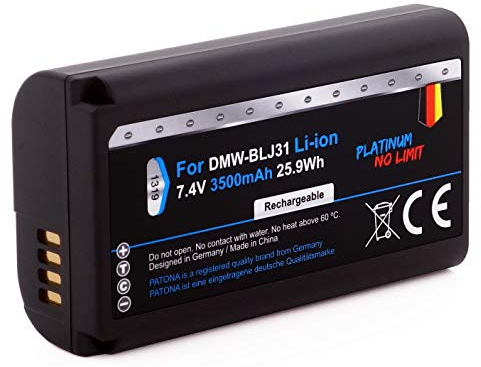 PATONA Platinum Akku DMW-BLJ31 (3500mAh) - Kompatibel mit Panasonic Lumix DC S1 S1R S1H