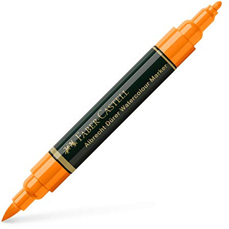 Faber-Castell - 160413 - Packung mit 4 Aquarellmarkern A. Dürer 113 - Orange transparent